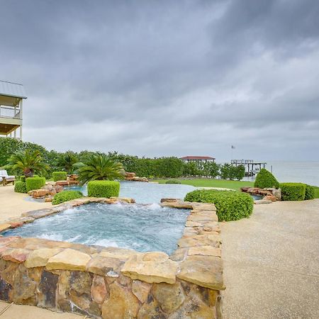 Stunning Galveston Bay Villa Infinity Pool And Dock San Leon Exteriör bild