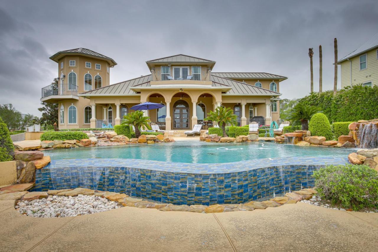 Stunning Galveston Bay Villa Infinity Pool And Dock San Leon Exteriör bild