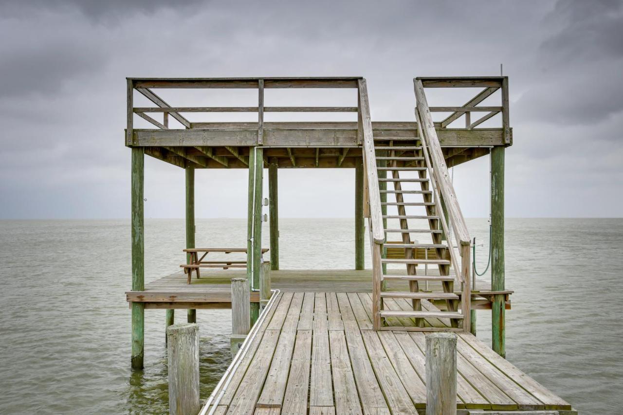 Stunning Galveston Bay Villa Infinity Pool And Dock San Leon Exteriör bild