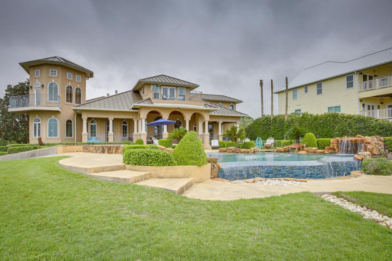 Stunning Galveston Bay Villa Infinity Pool And Dock San Leon Exteriör bild