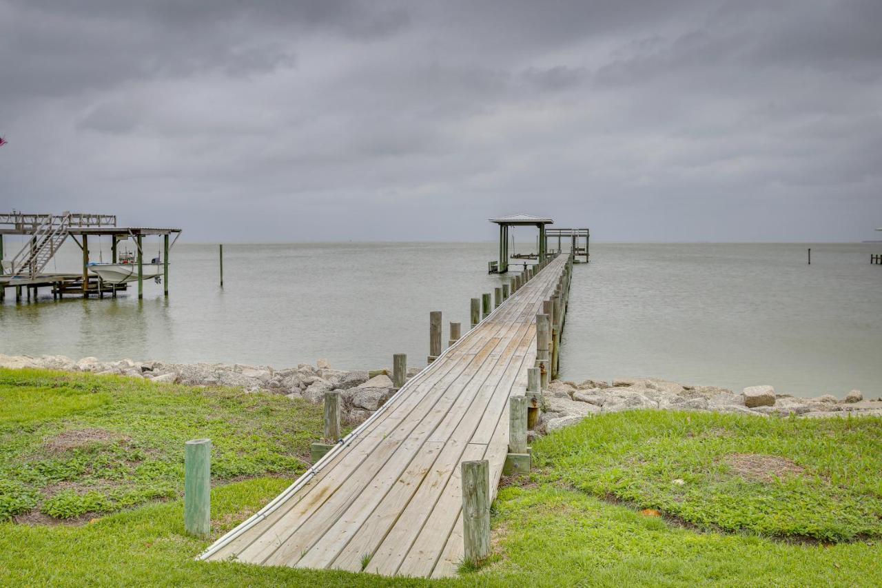 Stunning Galveston Bay Villa Infinity Pool And Dock San Leon Exteriör bild